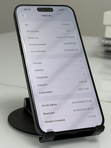 Мобильные телефоны и аксессуары: IPhone 15 Pro Max, Б/у, 256 ГБ, Blue Titanium, Кабель, 88 % — 7