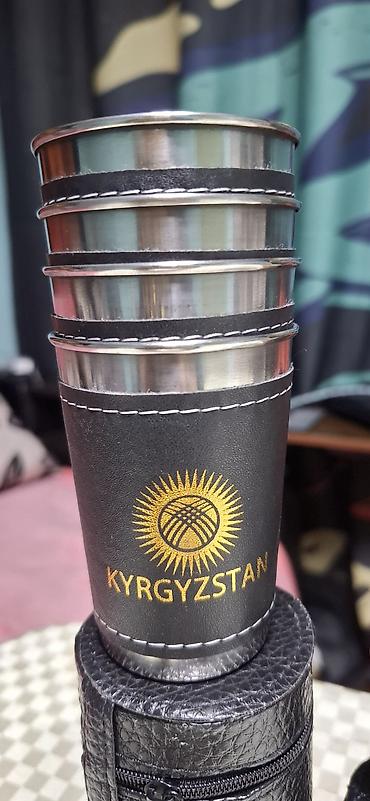 Другие комплектующие: Стальные рюмки, 4шт. в чехле (дермантин). С рисунком национального — 16