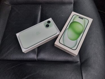 телефоны в рассрочку только паспорт без первого взноса бишкек: IPhone 15, Б/у, 128 ГБ, Зеленый, Коробка, 90 %