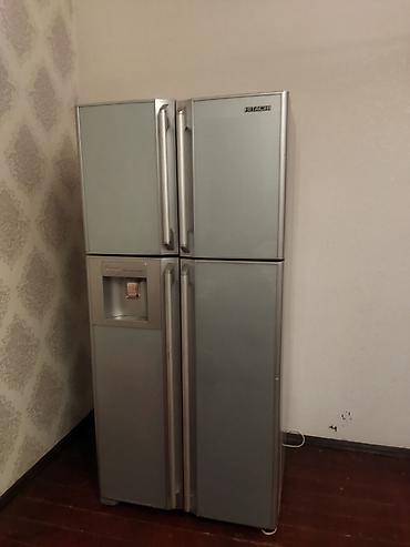 şimşek su cəni: Hitachi dörd qapılı soyuducu - Rəng: gümüşü (inox stilində) — 1
