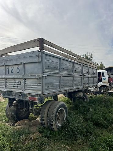 Прицеп грузовой, двухосный, с высокими бортами и усиленной надставкой