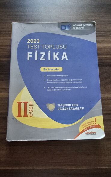 7 ci sinif fizika pdf yukle: 2023 fizika 2ci hissə toplu.İçi təmizdir,səliqəli işlədilib.Arxasında