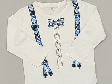 smyk biała bluzka dla dziewczynki: Bluzka, 1.5-2 lat, 86-92 cm, stan - Bardzo dobry
