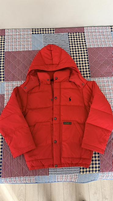 Красная утеплённая куртка с капюшоном Polo Ralph Lauren at lalafo.kg Красная утеплённая куртка с капюшоном Polo Ralph Lauren
