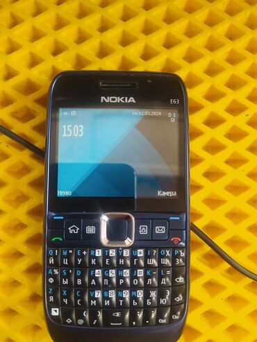 Nokia: Nokia E63, Б/у, цвет - Синий, 1 SIM