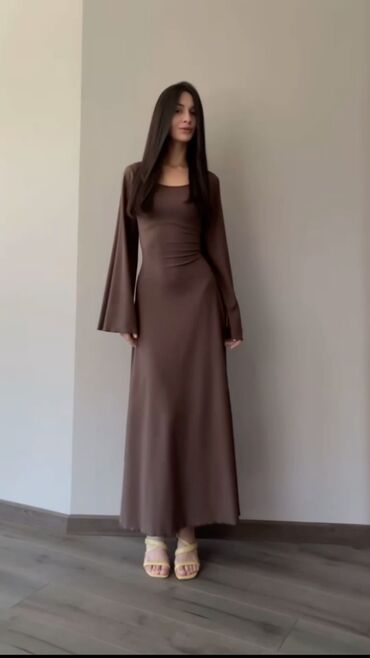 платья хиджабы: Күнүмдүк көйнөк, Күз-жаз, Узун модель