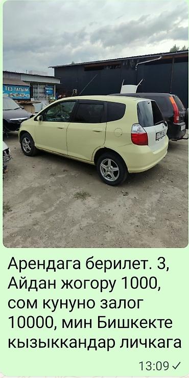 Сдаю Honda Fit, Посуточно, Без водителя, | Залог at lalafo.kg Сдаю Honda Fit, Посуточно, Без водителя, | Залог