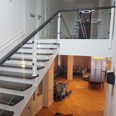 Обшивка лестниц: Изготовление лестниц на заказ город Ош — 16