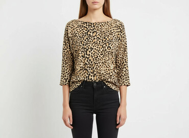 sweter piórkowy na drutach: H&M, Bluzka damska, rozmiar XS