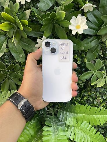 IPhone 15, 128 GB, Ağ, Face ID