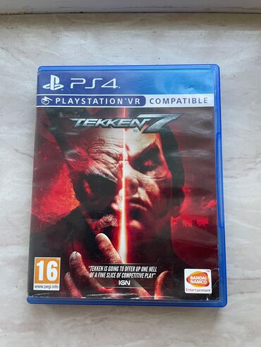 Игровые диски и картриджи: Tekken 7 ps4 oyunu. Disk tam ideal vəziyyətdədir heç bir problemi