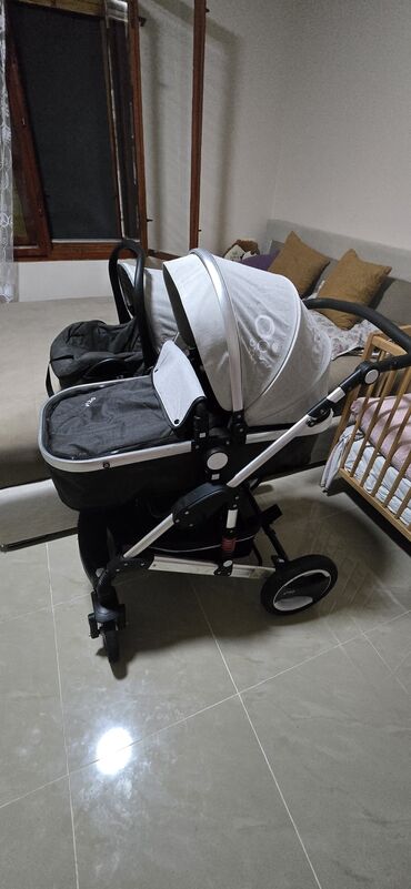 Kolica za bebe: Kolica za bebu JUNGLE OXY 3u1 sa auto-sedištem - Set uključuje: ram — 2