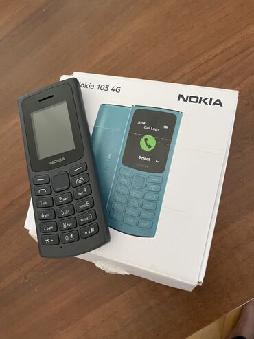 Nokia: Nokia 105 4G, < 2 GB Memory Capacity, rəng - Qara, Düyməli