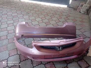 кузов бус сапок: Передний Бампер Honda 2002 г., Б/у, цвет - Розовый, Оригинал