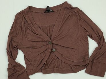 brązowy t shirty damskie: Top H&M, S, stan - Bardzo dobry
