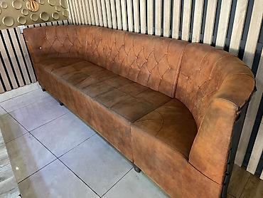 Sifarişlə restoran divanları: Künc divan, Taxta — 5