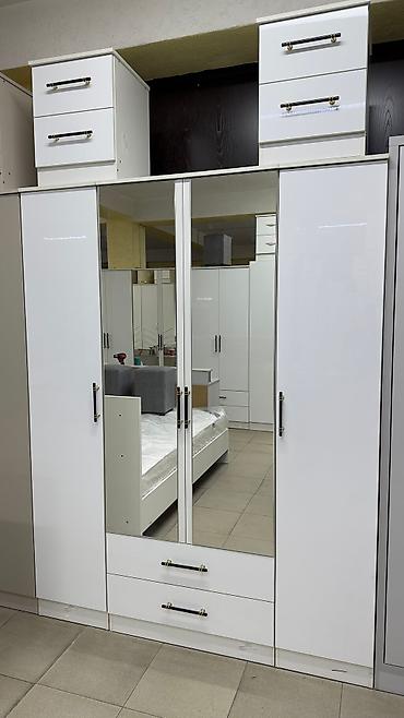 Спальные гарнитуры: Спальный гарнитур, Новый, Двуспальная кровать, Шкаф, Комод, ДСП, Бесплатная доставка — 6