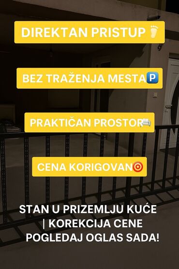 kuce sa dva ulaza: Prodaje se prizemlje kuće sa odvojenim ulazom, smešteno u mirnoj ulici