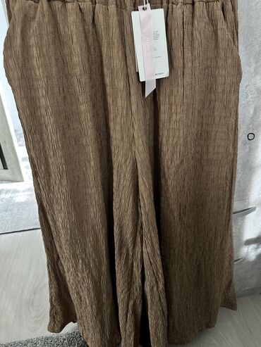 павлопосадские платки бишкек цена: Юбка-брюки, Корея, Хлопок, Высокая талия, цвет - Коричневый