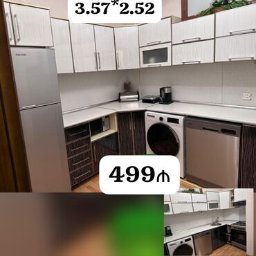 раковины с тумбой в бишкеке: *499₼ MƏTBƏX mebeli :-TƏCİLİ SATILIR*‼️ ÖLÇÜ:-3.57*2.52 ÜZƏRİNDƏ