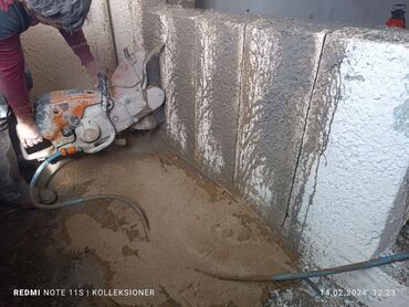 Beton işləri: #Betonkesme #betondeşmə Beton kubik kərpic - dən kəsim deşim — 18