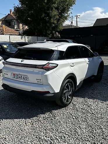 jeely coolray: Электромобиль Skyworth Skyworth EV (бренд-логотип на кузове), белый — 5