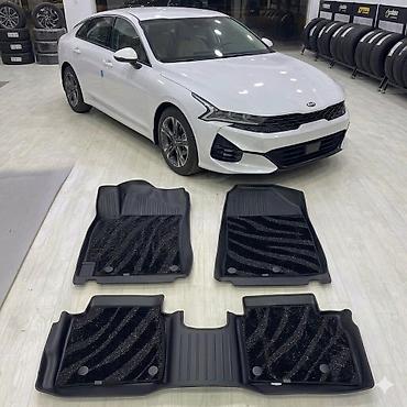 ворсовые: 3D Резиновые Полики Для салона Kia, цвет - Черный, Новый, Самовывоз, Бесплатная доставка, Платная доставка — 1