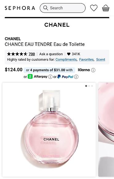 шандор: Оригинал CHANEL Chance Eau Tendre — туалетная вода. Заказала из — 2