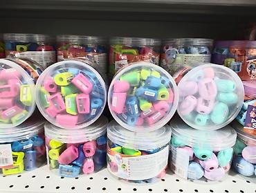 Канцтовары: Набор точилок для карандашей в пластиковых банках. - Форматы — 2