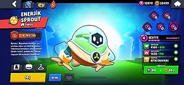 tebii daş: Brawl Stars hesabı – yüksək səviyyəli və kosmetik skinlərlə dolu - — 2