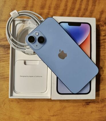 iphone 6 j: IPhone 14, 128 GB, Sierra Blue, Barmaq izi, Face ID