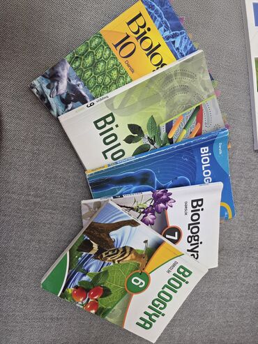 4 sinif informatika metodik vesait: Biologiya (6,7,8,9,10) dərsliklər. İşlədilib. İçlərində bəzi qeydlər