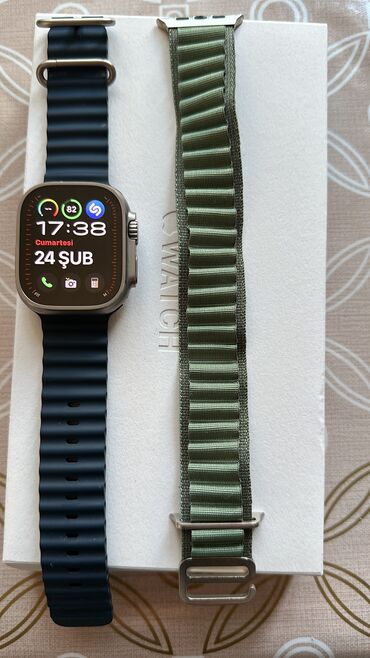 tw8 ultra watch: İşlənmiş, Smart saat, Apple, Аnti-lost, rəng - Göy
