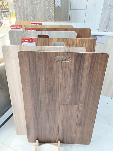 Laminat döşəmə panelləri – ağac naxışlı dekorlar - Müxtəlif rəng və — 1