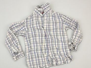 Shirts: Shirt 8 years, condition - Good, pattern - Cell, color - White