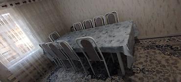 Мебель: Обеденная группа на 10 персон - Большой прямоугольный стол, рассчитан — 2