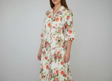 sukienka reserved w kwiaty: Zara, Women`s dress, size L (EU 40)