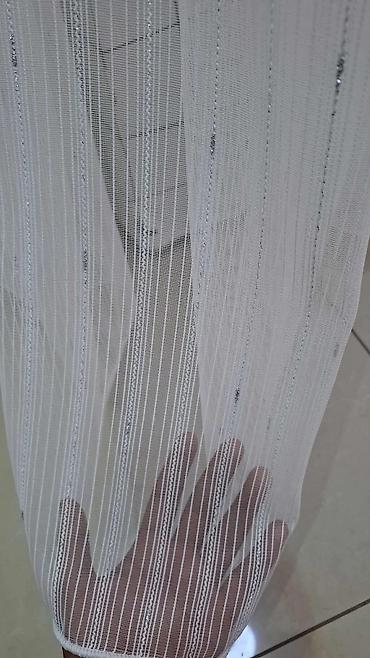 Zavese i draperije: Zavese od tila sa bogatim vezom - Materijal: proziran til (mrežasta — 38