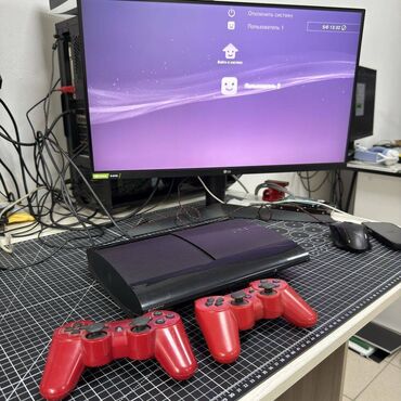 plesteyşn 3: Playstation 3 super slim 500GB yaddash. Icinde populyar 40 oyun