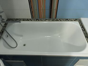 реставрация чугунной ванны мозаикой: Ванна Прямоугольная, Акрил, Б/у