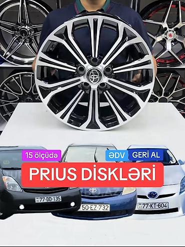 masın satısı: Toyota Prius üçün yüngül lehimli disk kolleksiyası - Uyğunluq: Toyota — 10