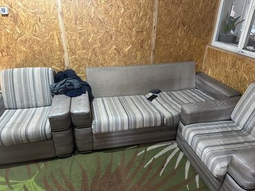 купить аквариум бишкек: Комплект офисной мебели, Диван, ДСП, цвет - Серый