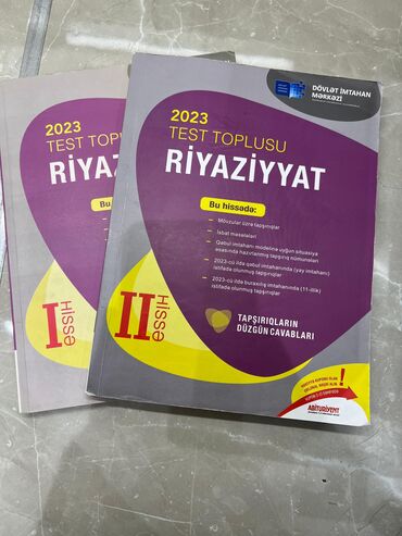 riyaziyyat test toplusu qiymeti: Test Toplusu 2023 il Fən:Riyaziyyat 1 və 2 hissə Yaxşı vəziyyətdədi