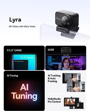 acer notbuk: Hollyland tərəfindən istehsal olunan Lyra 4K webcam əsasən stream — 5
