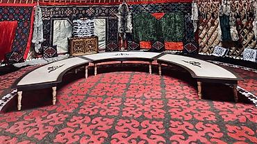 Аренда юрт: Аренда юрты, Каркас Деревянный, 85 баш, Стол, С полом, Казан — 16