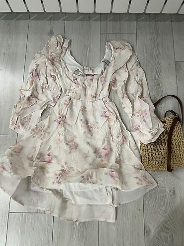 made: Повседневное платье, Made in KG, Лето, Короткая модель, Крестьянка, S — 2
