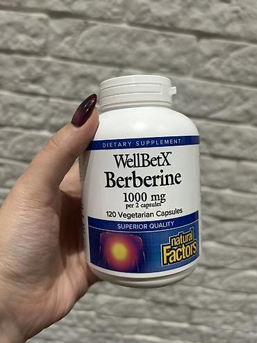 redustar kapsul: Məhsul: Natural Factors WellBetX Berberine - Qida əlavəsi (Dietary — 1