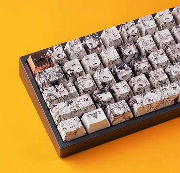 клавиатура 80: Аниме кейкапы клавиатуры 108 шт в комплекте инструмент для снятия