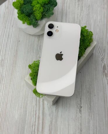 Apple iPhone: IPhone 12 mini, 128 GB, Ağ, Zəmanət, Simsiz şarj, Face ID