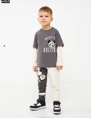 детские штанишки: Комплект, цвет - Серый, Новый